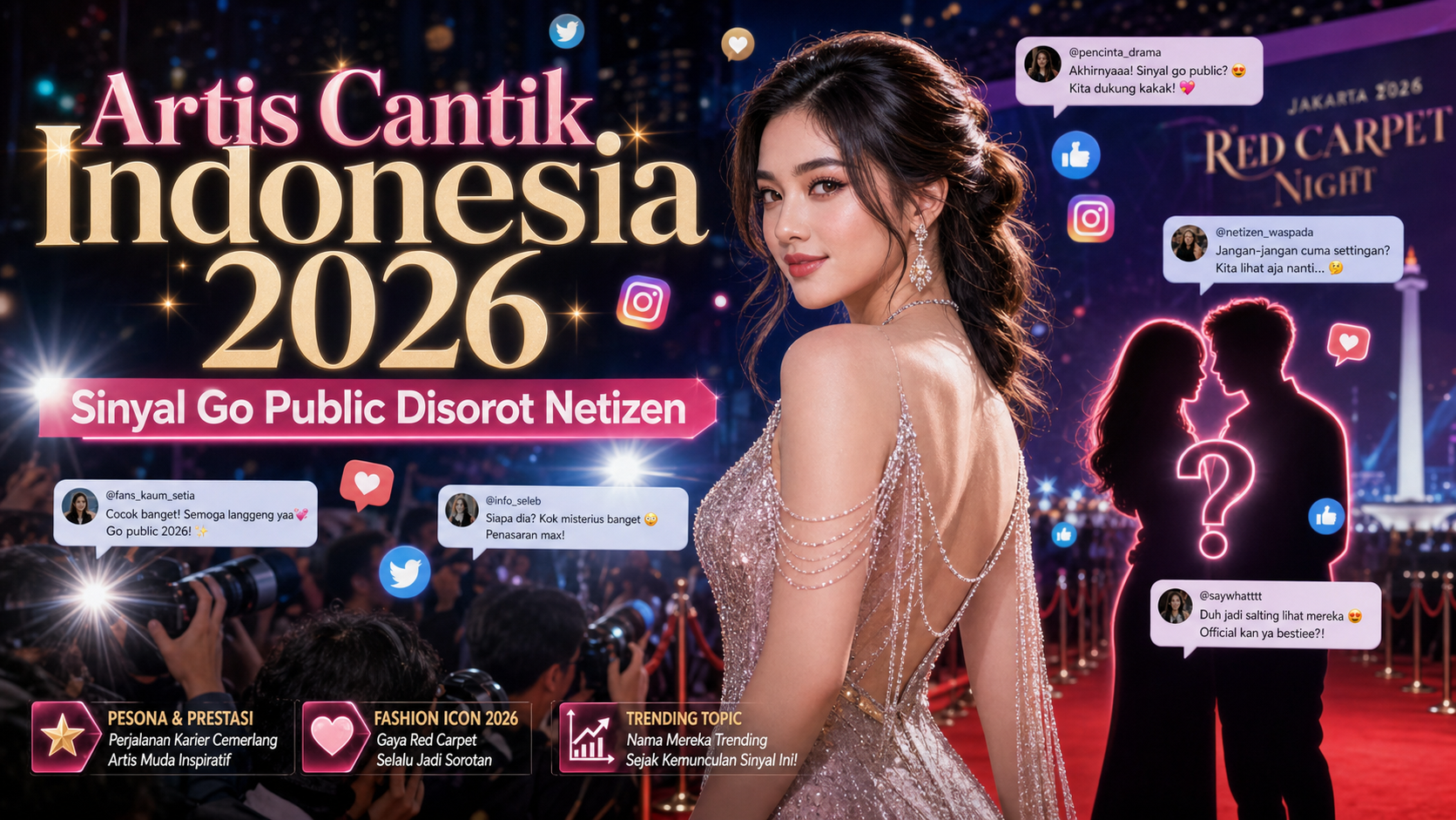 Artis Cantik Indonesia 2026: Sinyal Go Public Disorot Netizen - artis