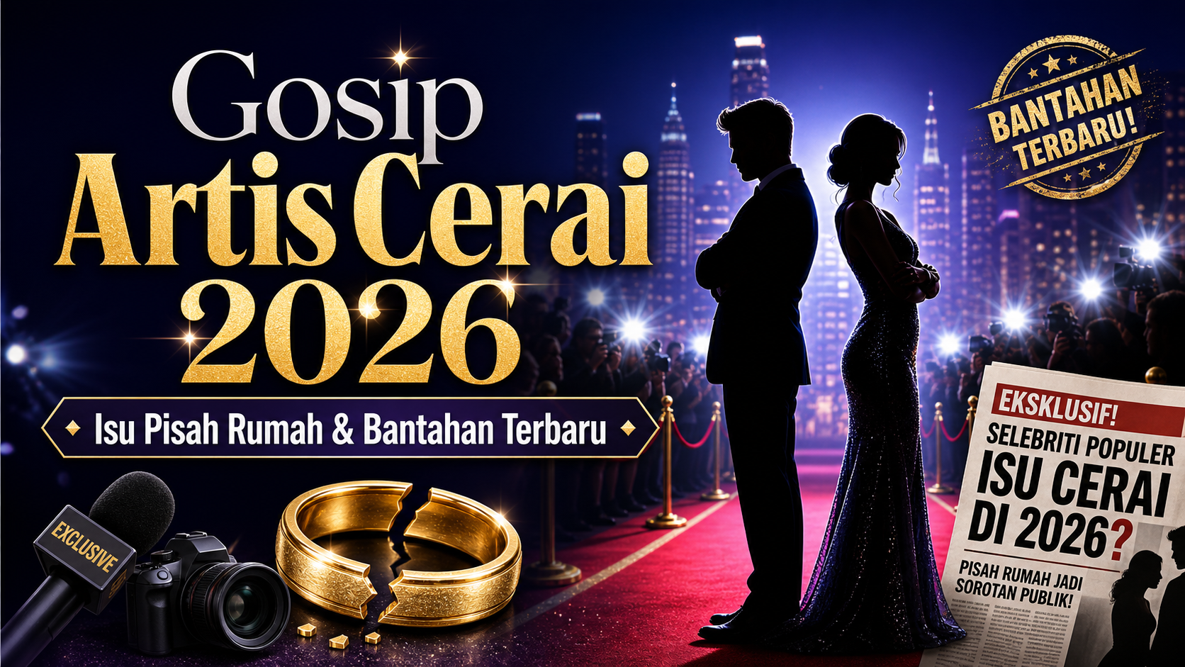 cerai - Gosip Artis Cerai 2026: Isu Pisah Rumah dan Bantahan Terbaru