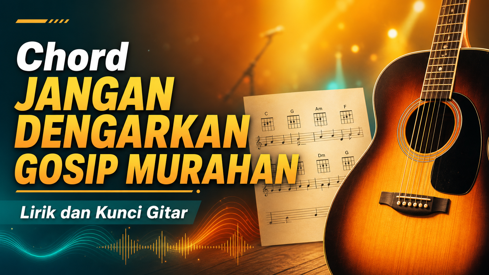 chord - Chord Jangan Dengarkan Gosip Murahan: Lirik dan Kunci Gitar