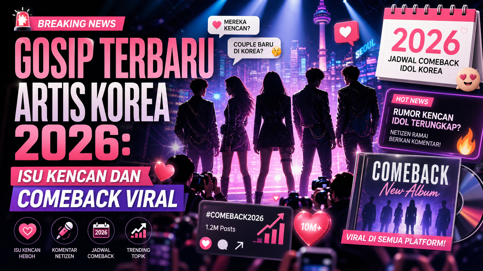 Gosip Terbaru Artis Korea 2026: Isu Kencan dan Comeback Viral - korea