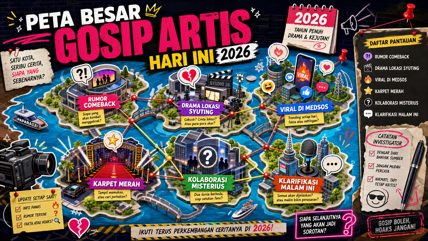 Peta Besar Gosip Artis Hari Ini 2026 - gosip