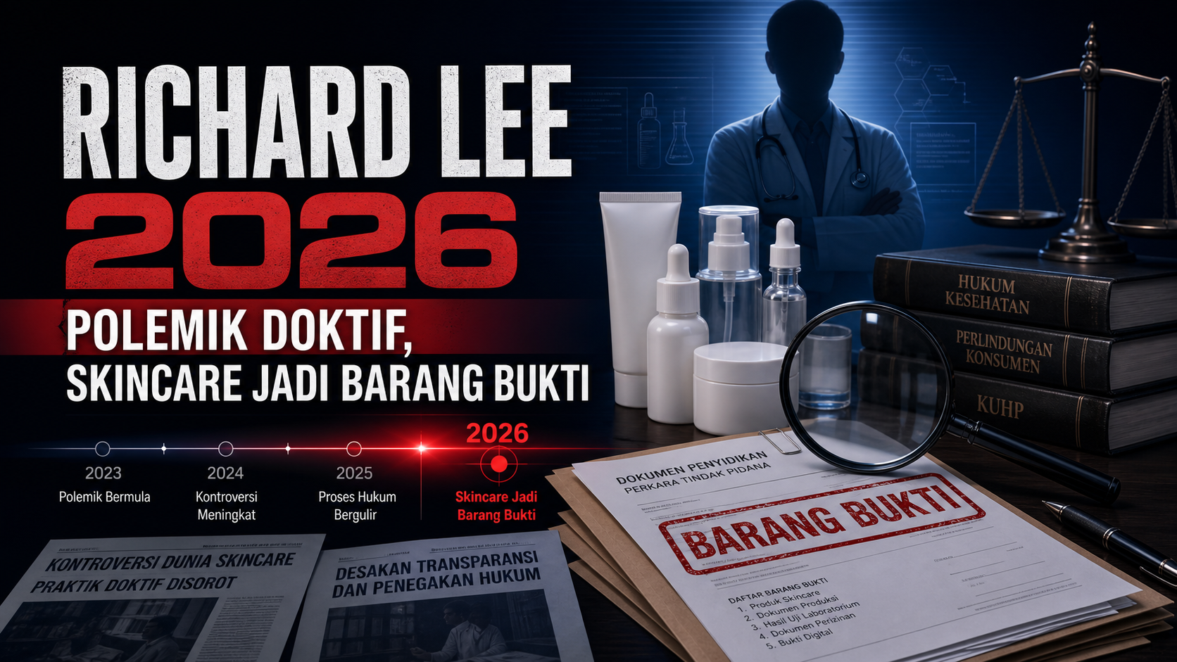 richard - Richard Lee 2026: Polemik Doktif, Skincare Jadi Barang Bukti