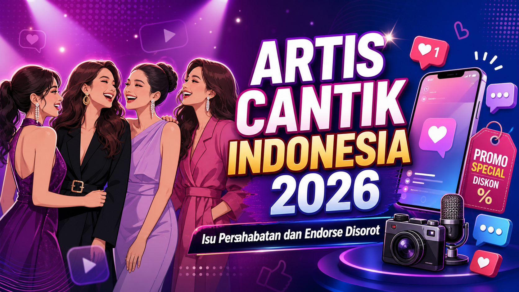 artis - Artis Cantik Indonesia 2026: Isu Persahabatan dan Endorse Disorot