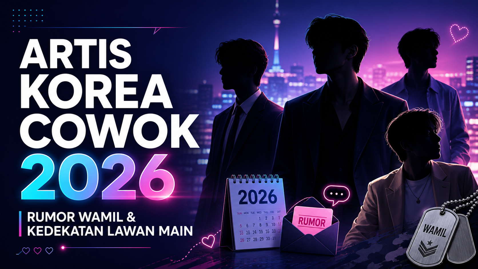 artis - Artis Korea Cowok 2026: Rumor Wamil dan Kedekatan Lawan Main