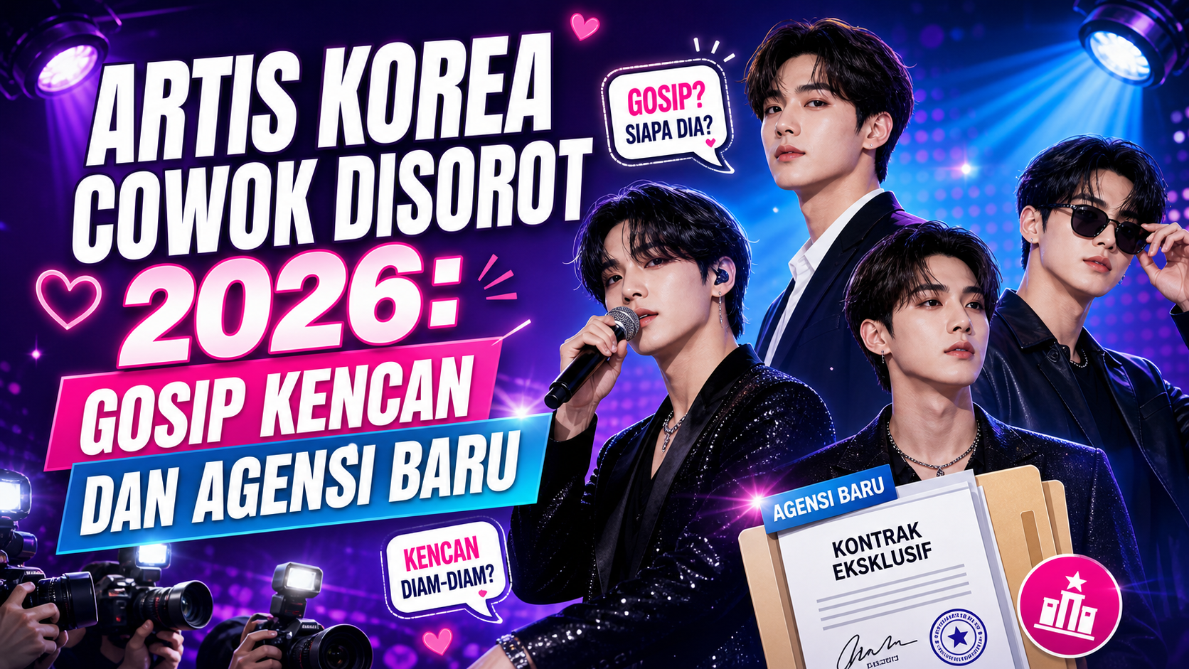 artis - Artis Korea Cowok Disorot 2026: Gosip Kencan dan Agensi Baru