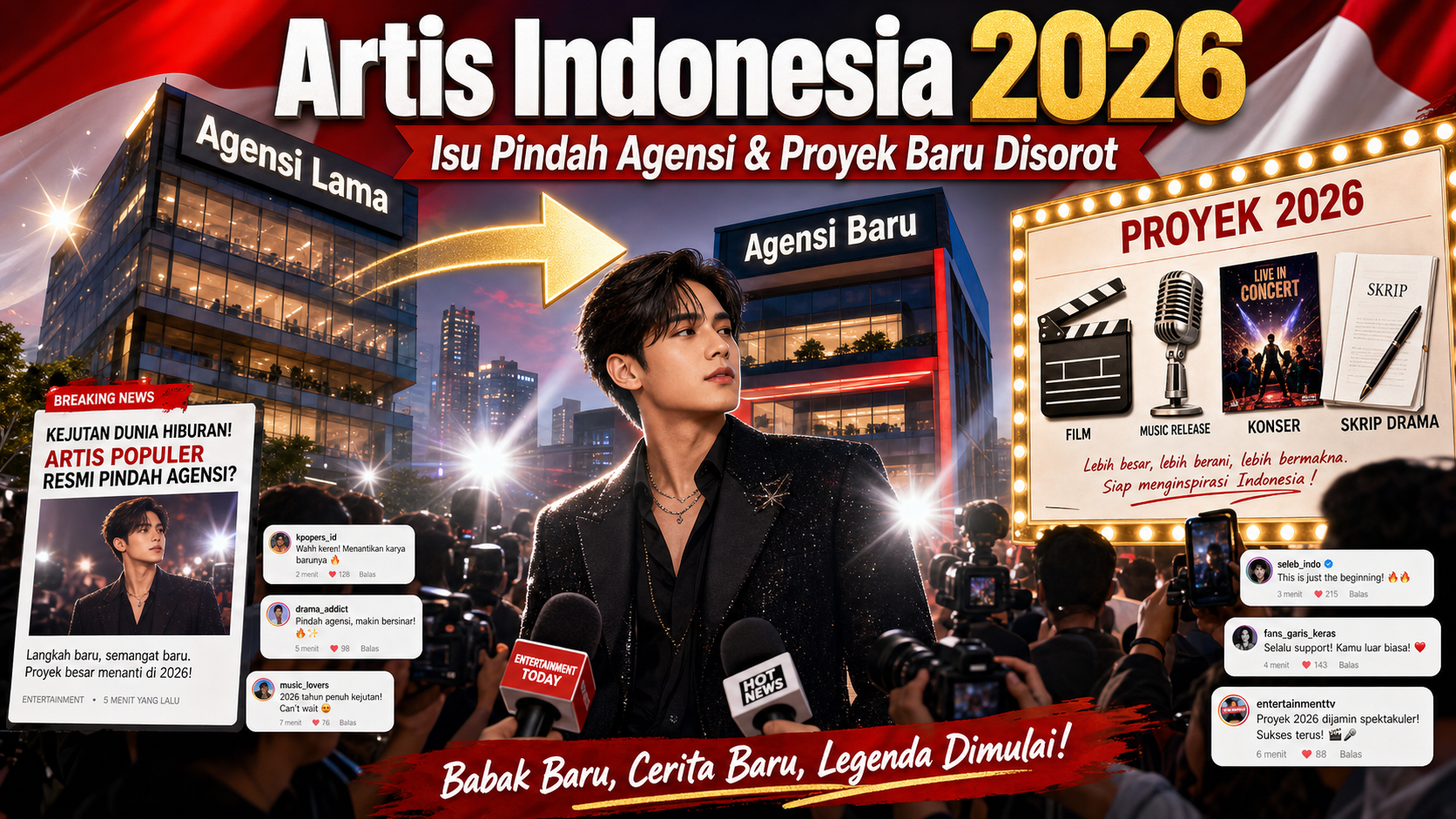 Artis Indonesia 2026: Isu Pindah Agensi dan Proyek Baru Ramai Disorot - artis