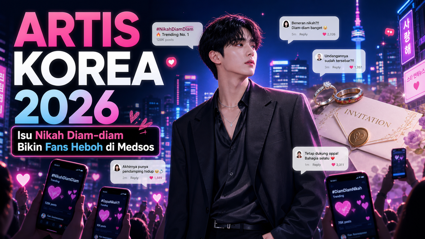 Artis Korea 2026: Isu Nikah Diam-diam Bikin Fans Heboh di Medsos - artis