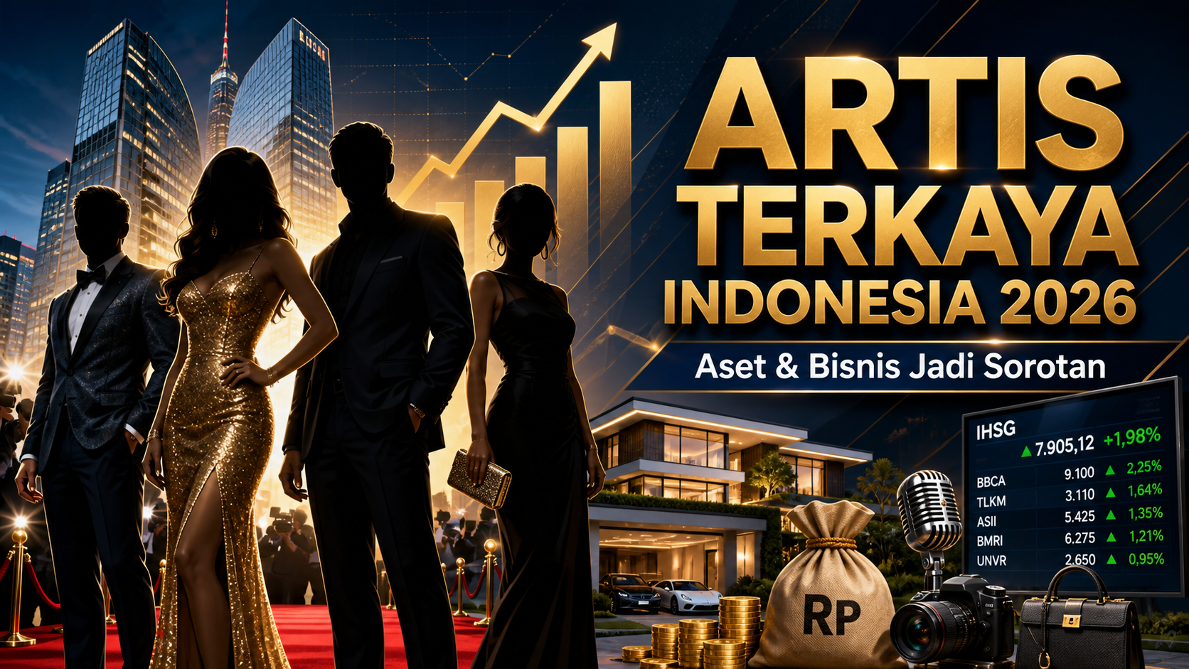Artis Terkaya Indonesia 2026: Aset dan Bisnis Jadi Sorotan - artis