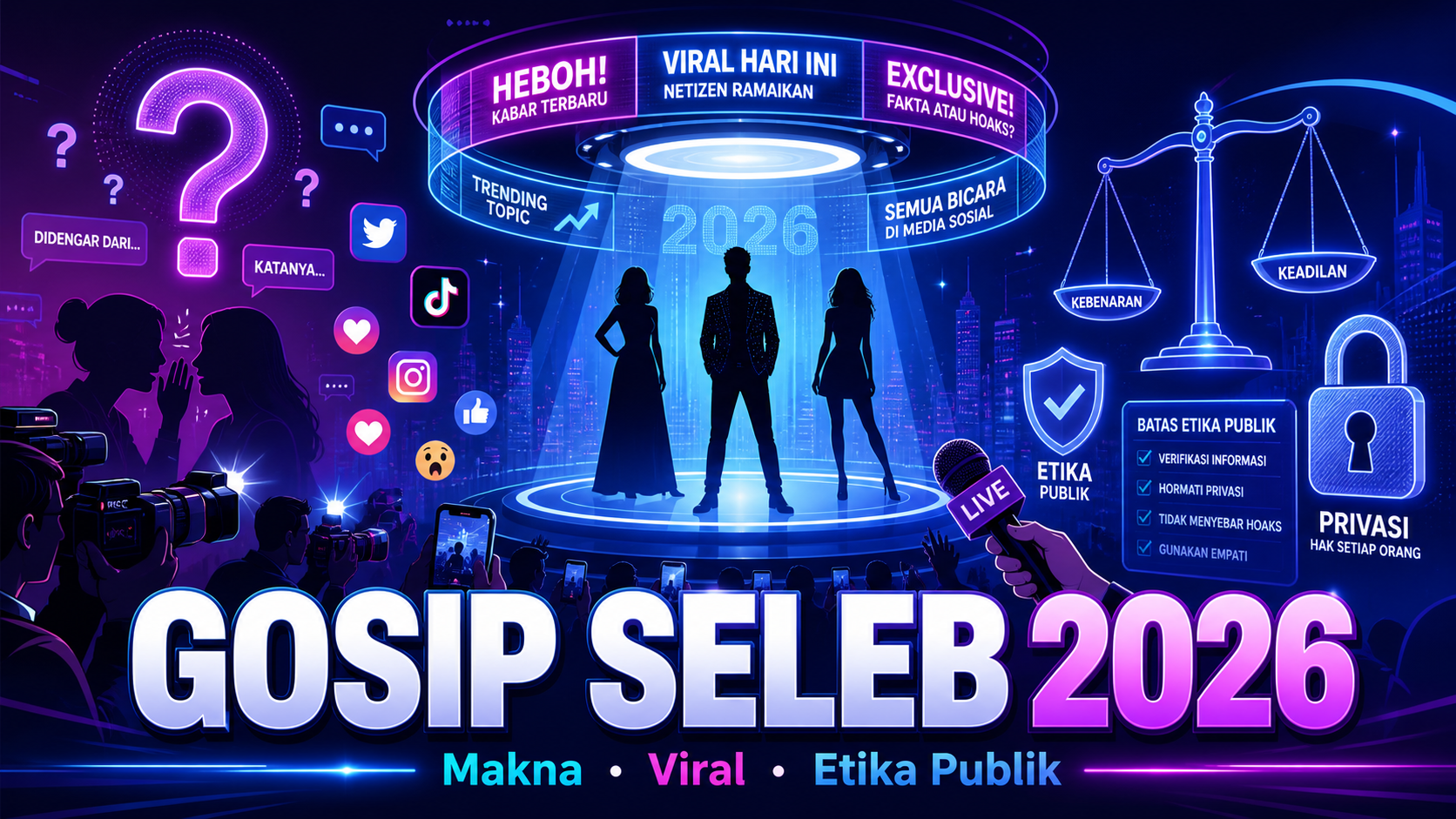 Gosip Itu Apa di Dunia Seleb 2026? Makna dan Etika Publik Viral - gosip