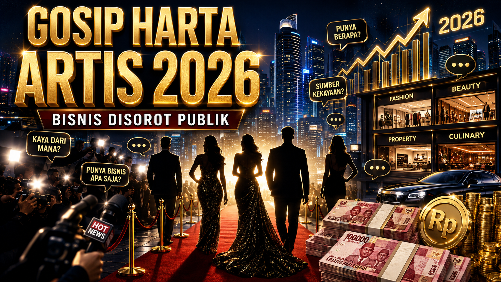 Gosip Harta Artis Terkaya di Indonesia 2026, Bisnis Disorot Publik - artis
