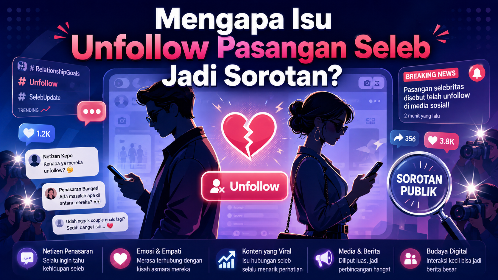 Mengapa Isu Unfollow Pasangan Seleb Jadi Sorotan? - gosip