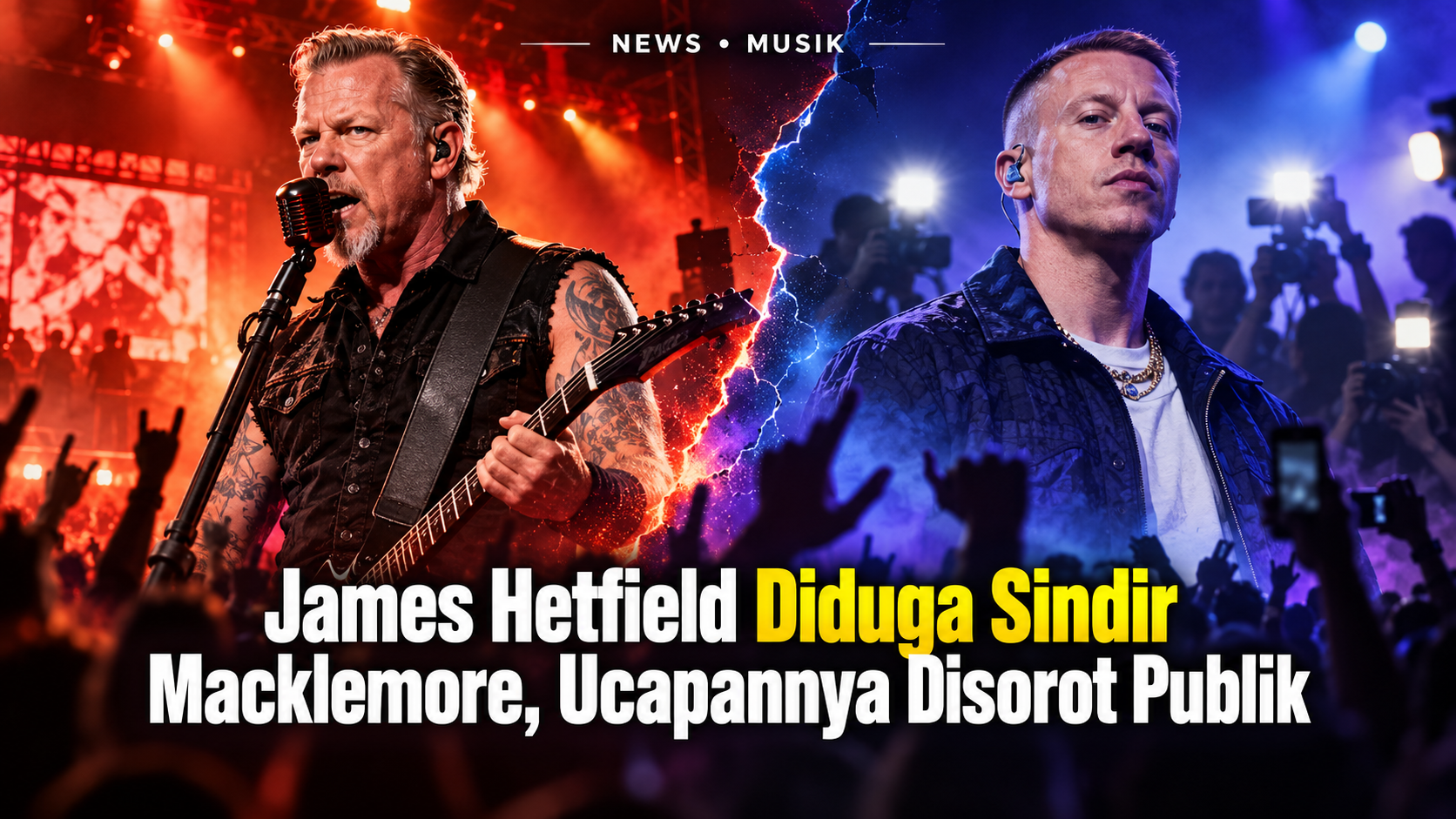 hetfield - James Hetfield Diduga Sindir Macklemore, Ucapannya Disorot Publik